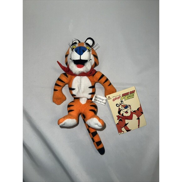 Kelloggs Tony The Tiger Plush Animal Beanbag Breakfast Brunch 6 Inch - Picture 1 of 3